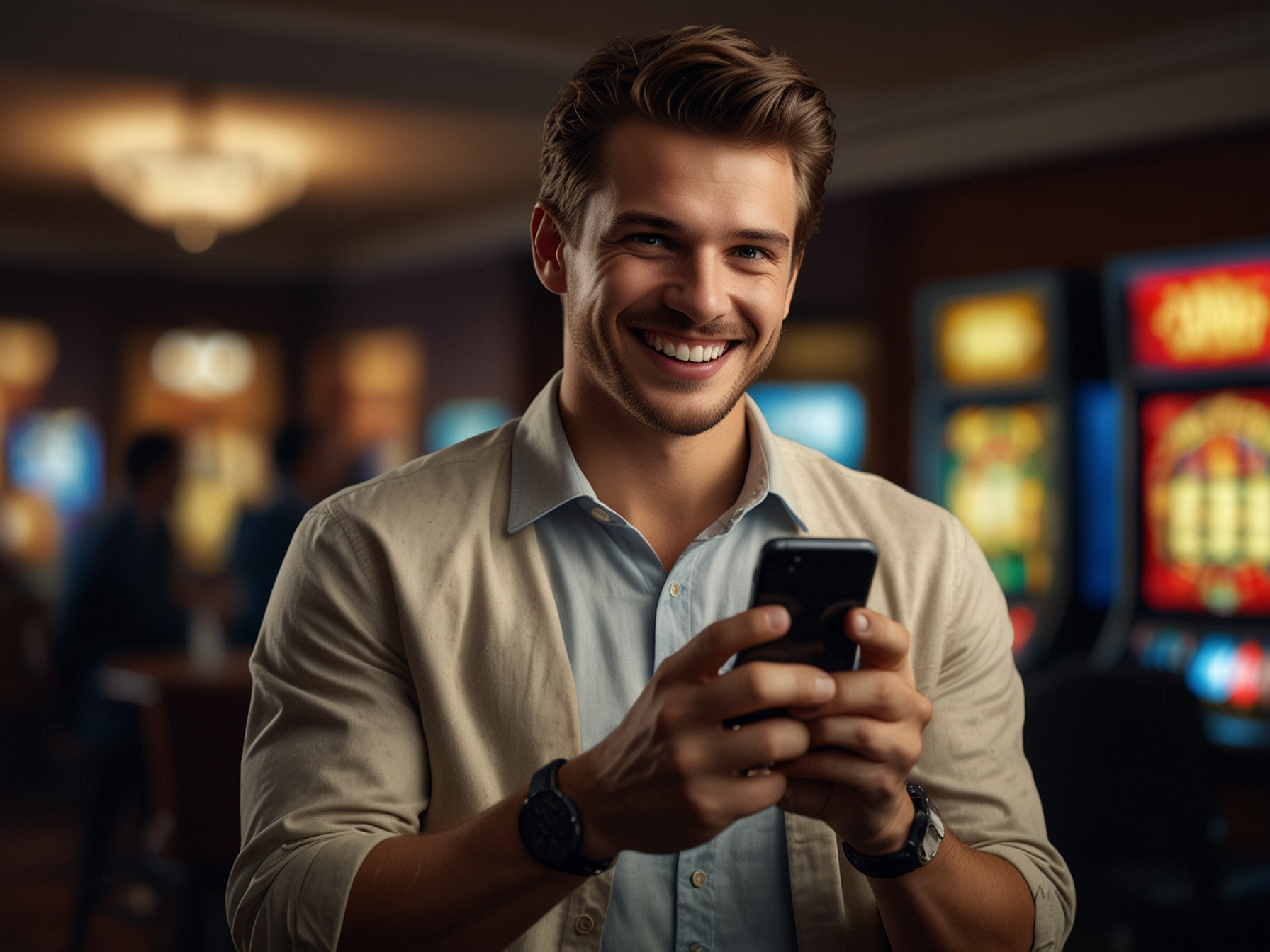 Players claiming bonus on mobile